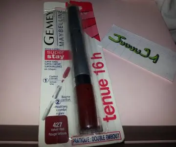 Rouge à Lèvres Super Stay   N°427 Rouge Velours, Gemey Maybelline