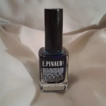 Vernis bleu pailleté, E.Pinaud