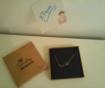 collier smile, My Little Box