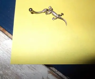piercing nombril lézard salamandre, Inconnue