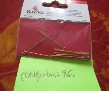 chevilles à remailler dorées, Rayher