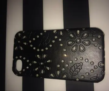 Coque iPhone 4/4s strass fleur, Inconnue