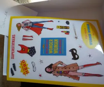 SUPERSTICKERS  my littler box wonder woman, My Little Box