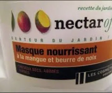 masque nourrissant à la mangue et beurre de noix, Nectar of Nature