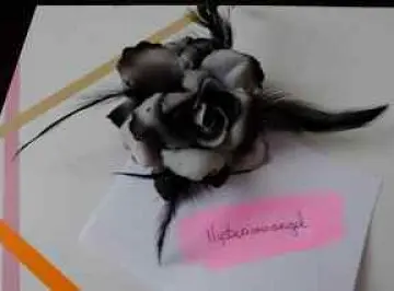 Broche rose noire, Inconnue