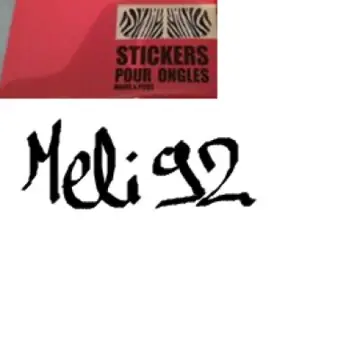 stickers ongles, Inconnue