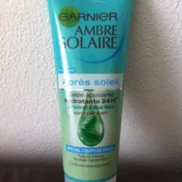 gélée après soleil, Garnier