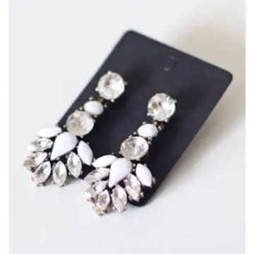 Boucles d'oreilles strass pendantes, Happinessboutique