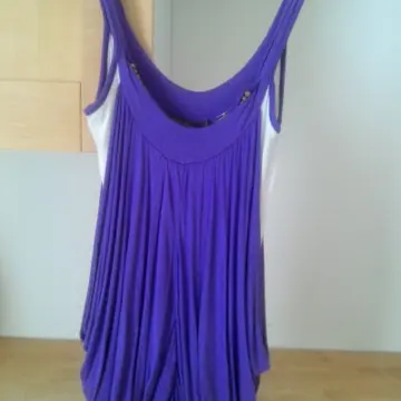 Top Violet et blanc, Kiabi