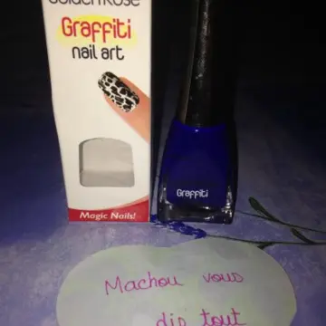 Graffiti nail art, Golden Rose