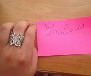 Bague papillon, Inconnue
