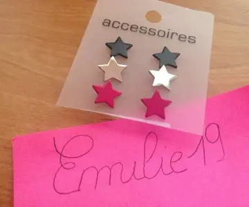 Boucles d'oreilles étoiles, La Halle
