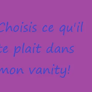 Choisis ce qu'il te plait, Garnier