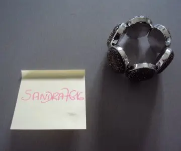 bracelet brillant facette gris, H&M
