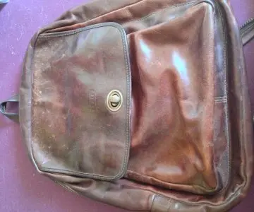 Sac a dos en cuir, Texier