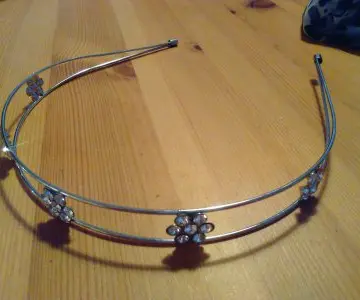 serre tête diamant fleur, Bijoux Brigitte
