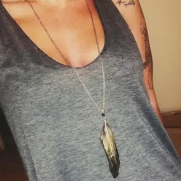 collier plume, Camaïeu