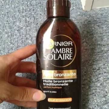 huile bronzante, Garnier