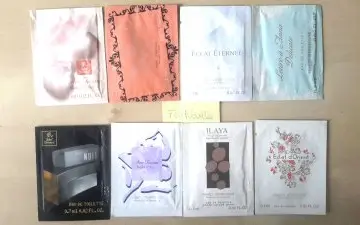échantillons de parfums et eaux de toilette, Inconnue