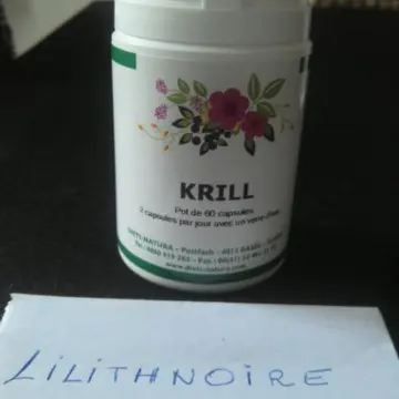 Krill capsules, Dieti natura