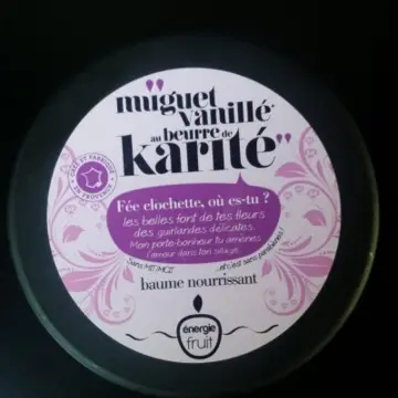 Baume nourrissant muguet vanillé au beurre de kar, Énergie fruit