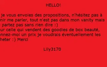 Hello, Inconnue