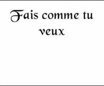 choisis ce que tu veux, Inconnue