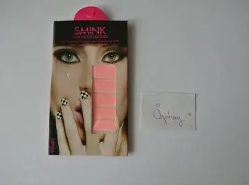 Nail patch velour rose fluo, Smink
