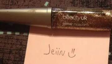 mascara glitter doré, Beauty Uk