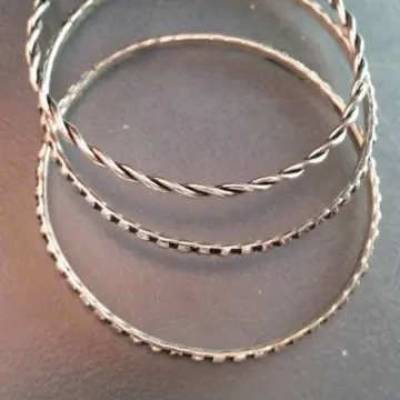 Lot de 3 bracelets en métal, Inconnue