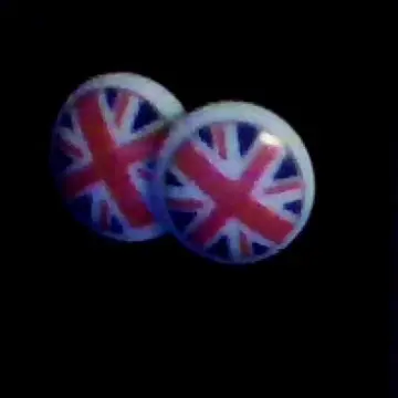 Boucles d'oreilles   Drapeau Royaume Unis, Inconnue