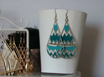 Boucles d'oreilles bleue, Inconnue