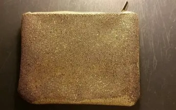 Trousse dorée à paillettes, Yves Rocher