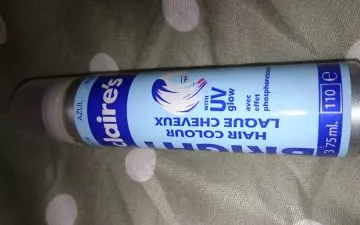 Laque cheveux couleur bleu, Claire's
