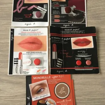 Echantillons rouges à lèvres et FAP, Agnès b.