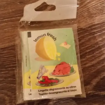 Lingettes degraissantes citron, Inconnue