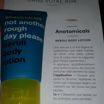 Neroli body lotion, Anatomicals