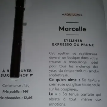 Eyeliner expresso ou prune, Marcelle