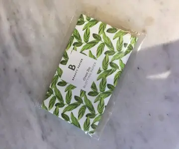 Papier matifiant beauty paper, Green Tea