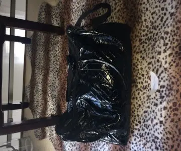 Sac à main noir brillant eurodif, Eurodif