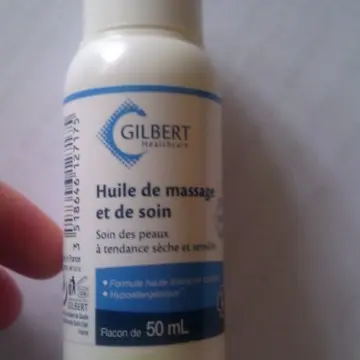 Huile de massage & de soin, Laboratoires Gilbert
