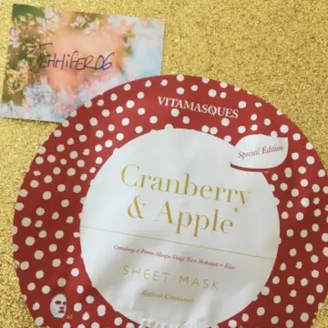Masque visage cranberry & Apple, Vitamasques
