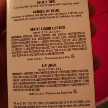 Kylie rouge à lèvres liquide mat et crayon à lèvres, Kylie Cosmetics