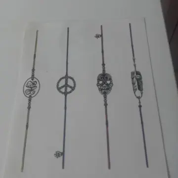 Planche de tatouages éphémères, Inconnue