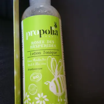 Lotion tonique rosée des hespérides, Propolia