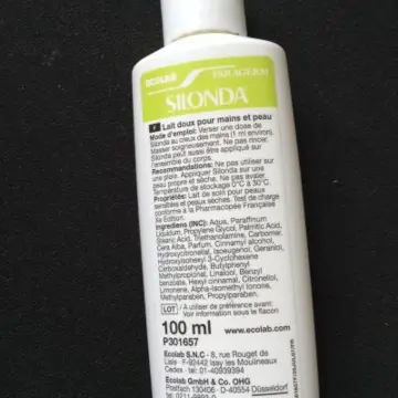 Lait doux peau et main, Silonda ecolab