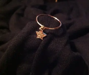 Bague plaquée or étoile, Inconnue