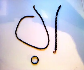 PARURE BIJOUX noir, Inconnue