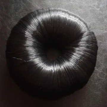 Donut pour chignon en faux cheveux noirs, Claire's