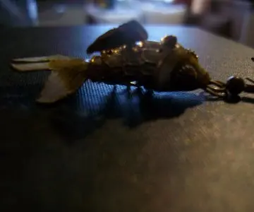 Boucles d'oreille poisson en cloisonné, Inconnue